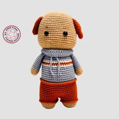  El Yapımı Amigurumi  Ayıcık 20cm - Bej